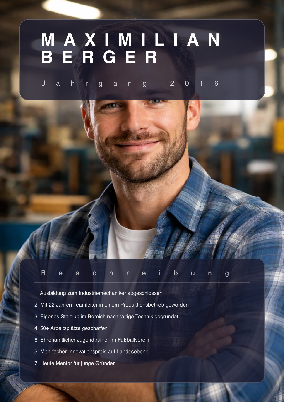 Screenshot eines generierten PDFs